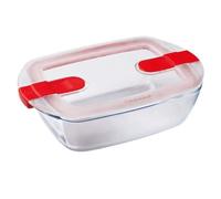 PYREX Cook&Heat Plat rectangulaire hermétique 1,1 L - 23 x 15 x 6 cm