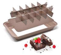 Boîte rectangulaire de 31 cm x 20 cm avec des séparateurs pour 18 brownies