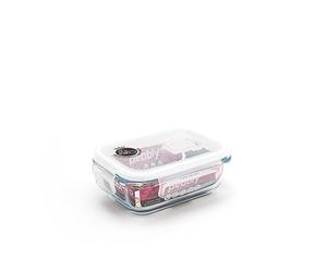 Boîte rectangulaire en verre 400 ml Pebbly
