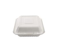 Boîte repas blanche en canne à sucre 1600 ml 200 unités Betik