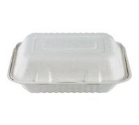 Boîte repas blanche en canne à sucre SANS PFAS 1200 ml 300 unités Betik 1