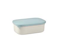 Boîte repas inox 3 compartiments silicone bleu/gris