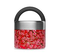 Boite repas isotherme avec poignée de portage - FLOWERS ROUGE 850 ML - QWETCH