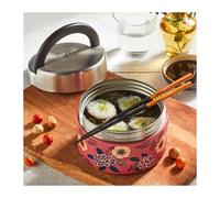 Boîte repas isotherme double paroi en Inox Qwetch 850 ml Anémone Terracota