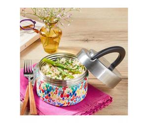 Boîte repas isotherme double paroi en Inox Qwetch 850 ml Arty