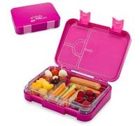 Boîte repas - Junior Schmatzfatz - Boîte à goûter - 6 compartiments - 21,3x15x4,5cm - Sans BPA - Rose Rose G