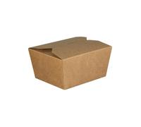 Boîte repas rectangulaire en carton kraft 800 mL par 50