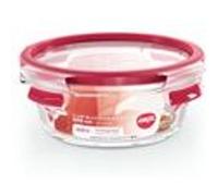 Boite ronde 0,6 L Clip&Close - Emsa - Rouge - Verre G