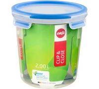 Emsa Boîte alimentaire ronde Clip and Close 2.0, 2,0 L, acrylique, cranberry, 1 unité