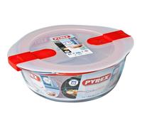 Boîte ronde avec couvercle - PYREX - 1451018 - 20 x 18 cm - 1,1 L - Cook & Heat - Base en verre borosilicate