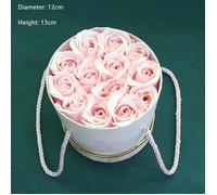 Boîte ronde en papier avec seau à câlin - Rose - Objets décoratifs - Contemporain - Design