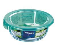 Boîte ronde - LUMINARC - Keep'n Box - 39 cl - Verre transparent - Couvercle vert