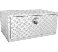 Boîte sous le plancher du camion 914 x 610 x 610mm - Boîte diamantée en aluminium pour pick-up avec serrure & clés - Boîte étanche à poignée en T pour remorque