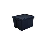 Boîte Stockage - Box and Beyond - 40 x 50,5 x 32 cm - 45L - Plastique Noir - Stockage, Outils, Bricolage - Ultra Résistant