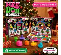 Boîte surprise Squishy, calendrier de l'avent Needoh, jouets anti-stress à compter à rebours sur 24 jours, cadeau de calendrier de l'avent pour le Nouvel An 24 Days---1pcs