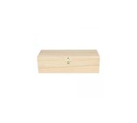Artemio 14001011 Boîte à thé en Bois à 4 Compartiments à décorer, Multicolore, 27 x 8 x 10,5 cm