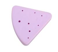 Boîte Triangulaire Portable en Silicone, pour Éponge Maquillage | Usage Voyage, Coloris Jaune, Petit Format Compact, Ventilation Soignée, Design Délicat et Pratique
