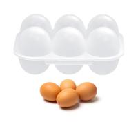 Boîte Œufs Antichoc 6 Compartiments Avec Couvercle - Plastique Transparent | Épais, Anti-Poussière | Bonne Étanchéité, Conserve Fraîcheur, Évite Odeurs | Pour Réfrigérateur, Cuisine, Camping, Pique-