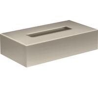 Boîte universelle AXOR pour mouchoirs en papier, forme circulaire, finition nickel brossé