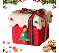 Boîtes à biscuits de Noël vides | Boîtes à friandises de vacances pour chocolat, goûter, pain d'épices, décoration d'intérieur, fête