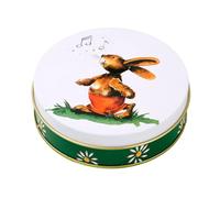 Boîtes à bonbons - 9,5 x 3 cm - Boîte de rangement en forme de lapin de Pâques en fer blanc | Boîte à goûter au chocolat | Boîte à bonbons créative en forme de lapin de dessin animé pour