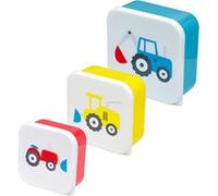 Boîtes à déjeuner - Assortiment 3 tailles - Plastique - Enfant - Modèles tracteurs Assortie