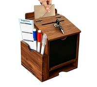 Boîtes à dons - Boîtes à dons en bois | Conteneur verrouillable décoratif portable pour la prière de l'école des églises