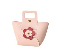 Boîtes À Dragées Pour Mariage Lot de 10 sacs en cuir for emballage de fleurs, pochettes for dragées de mariage, boîtes d'emballage de bonbons, mini sacs à main(Pink)