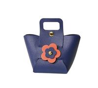 Boîtes À Dragées Pour Mariage Lot de 10 sacs en cuir for emballage de fleurs, pochettes for dragées de mariage, boîtes d'emballage de bonbons, mini sacs à main(Blue 2)
