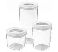 Boîtes à épices - Lot de récipients à épices - Lot de 3 - Avec couvercle - En plastique - Réutilisables - Polyvalentes