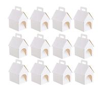 Boîtes à Faire Soi-Même 12 Pièces Kit Créatif à Peindre Pliables | Boîtes porte-bonbons pour cadeaux pour Cadeaux Fêtes Anniversaire Mariage Décoration Maison