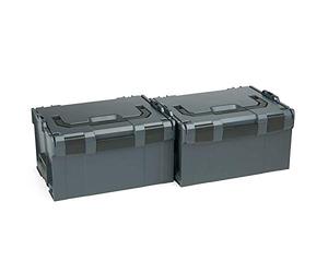Boîtes à Outils Vide | 2x Bosch Sortimo L Box 238 | Boîte Plastique Grande | Outils Boite à Outils | Idéal Assortiment de Valise Grand