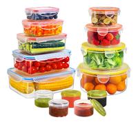 Boîtes alimentaires, 28 pièces, 14 récipients, 10,94 L