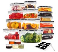 Boîtes alimentaires, 38 pièces, 19 récipients, 9,66 L