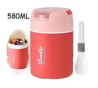 Boîtes Alimentaires Isotherme Porte-Aliments à Double Couche Gamelle Thermos Repas Chaud Boîtes à déjeuner Amovible pour