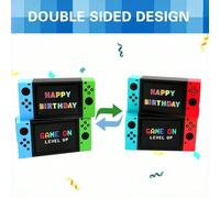 Boîtes cadeaux de fête sur le thème des jeux vidéo, ensemble de boîtes en papier kraft vides pour gamer, porte-bonbons et snacks d'anniversaire, contenants de faveur DIY à remplir pour décorations de 