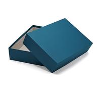 Boîtes cadeaux et conteneurs de haute qualité - 1 pièce - DIN A4 - Revêtement pétrole (vert) - 302 x 213 x 70 mm