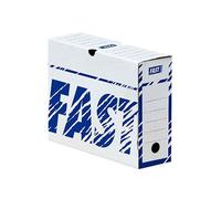 Boites D'Archivage Fast D8 Manuel Blanc/Bleu Cerclees Par 25 Sur Palette