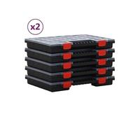 boîtes d'assortiment vidaXL 10 pcs. 40x30x5 cm polypropylène