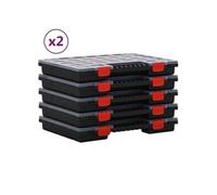 boîtes d'assortiment vidaXL 10 pcs. 40x30x5 cm polypropylène