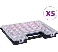 Boîtes d'assortiment 5 pcs 385x283x50 mm Plastique