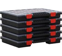 boîtes d'assortiment vidaXL 10 pcs. 40x30x5 cm polypropylène