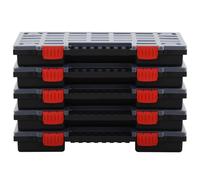 boîtes d'assortiment vidaXL 5 pcs. 40x30x5 cm polypropylène
