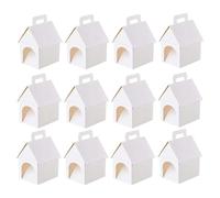 Boîtes de Bonbons Cadeaux de Fête 12 Pièces Kit Créatif à Peindre Pliables | Boîtes porte-bonbons pour cadeaux pour Anniversaire, Goûter, Artisanat, École, Mariage, Cadeaux