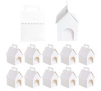 Boîtes de Bonbons Cadeaux de Fête 12 Pièces Kit Créatif à Peindre Pliables | Boîtes porte-bonbons pour cadeaux pour Cadeaux Fêtes Anniversaire Mariage Décoration Maison
