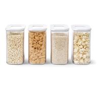 Mepal - Ensemble de 4 Boîte Conservation Alimentaire Modula - Boîte Cuisine avec Couvercle - Rangement Cuisine - Empilable & Hermétiques - 4 x 1500 ml - White