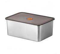 Boîtes de conservation en acier inoxydable avec couvercles, récipient à viande pour réfrigérateur, boîte de rangement alimentaire avec couvercle, plateau de rangement de grande capacité pour légumes