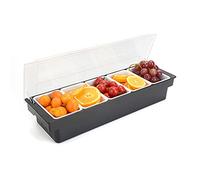 Boîtes de conservation, pour réfrigérateur, cuisine, gadgets, boîte à fruits, multifonctionnelle, avec distributeur d'épices, pour buffet et pique-nique (5 compartiments)