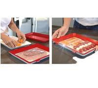 Boîtes de conservation sous vide pour aliments, lot de 8, fabriquées en PP de qualité alimentaire, design empilable, forme rectangulaire, plage de température : -10 à 60°C