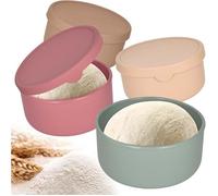 Boîtes de Fermentation pour Pizza et Pain Lot de 4 Boites à Pate à Pizza avec Couvercle Boite Alimentaire en Sili SUPPORT PATISSIER